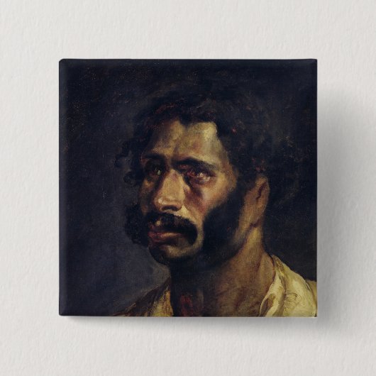 Het portret van de Carpenter van 'De Medusa' Vierkante Button 5,1 Cm (Voorkant)