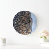 Het portret van de foto van de Grote Grijze Owl Wi Grote Klok (Huis)