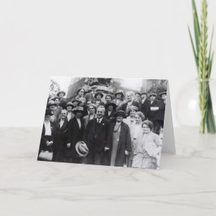 Het portret van de groep van vakbondsleden kaart