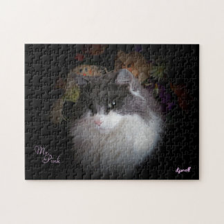 Het portret van de heer Pink of voeg uw eigen foto Legpuzzel