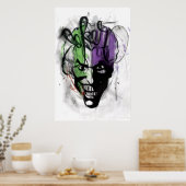 Het portret van de Joker Neon Airping Poster (Keuken)