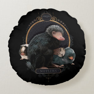 Het Portret van de Jugendstil van NIFFLER™s Rond Kussen