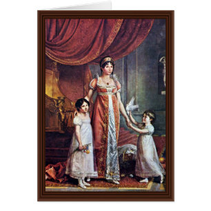 Het portret van de koningin en haar dochters Julia
