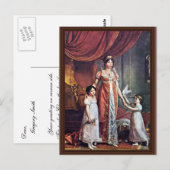 Het portret van de koningin en haar dochters Julia Briefkaart (Voorkant / Achterkant)