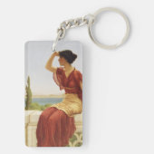 Het portret van de Signaal Godward Kunst Sleutelhanger (achterkant)