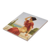 Het portret van de Signaal Godward  Kunst Tegeltje (Zijkant)