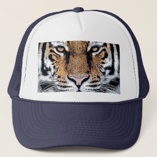 Het Portret van de tijger in de Grafische Stijl va Trucker Pet