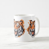 Het portret van de tijger. koffiemok (Voorkant rechts)