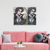 Het portret van Dorian Grey Gothic Fine Art Canvas Afdruk (Insitu (Woonkamer))