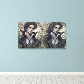 Het portret van Dorian Grey Gothic Fine Art Canvas Afdruk (Insitu (Houten vloer))