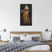 Het portret van een dame dat van de canvas afdruk (Insitu (Slaapkamer))