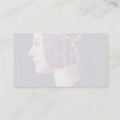 Het portret van een dame van Ambrogio de Predis Visitekaartje (Achterkant)