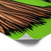 Het portret van een één oog-groen fantasiebeest | poster (Hoek)