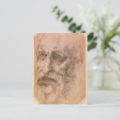 Het portret van een Gegaasd Man Briefkaart (Staand voorkant)