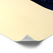 Het portret van een koele Rottweiler | AI Art. Poster (Hoek)