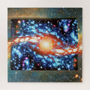 Het portret van een kosmische willekeurige ster na legpuzzel