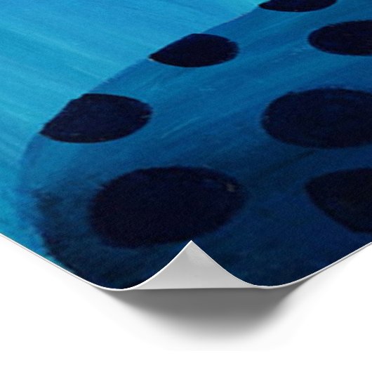 Het portret van een Man schilderend Moderne Kunstd Poster (Hoek)