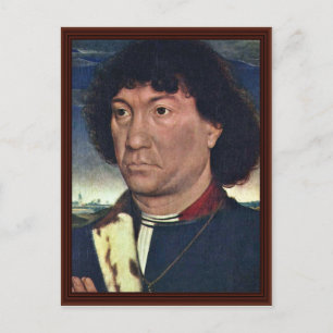 Het portret van een Man van de familie Lespinette Briefkaart