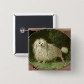 Het portret van een Podle Vierkante Button 5,1 Cm (Voorkant /achterkant)