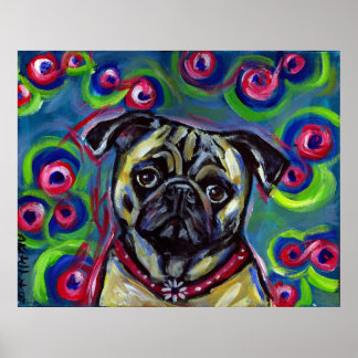 Het portret van een puinbellen poster