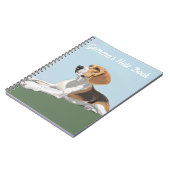 Het portret van een Reclining Beagle Notitieboek (Linkerzijde)