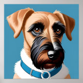 Het portret van een terriër poster (Voorkant)