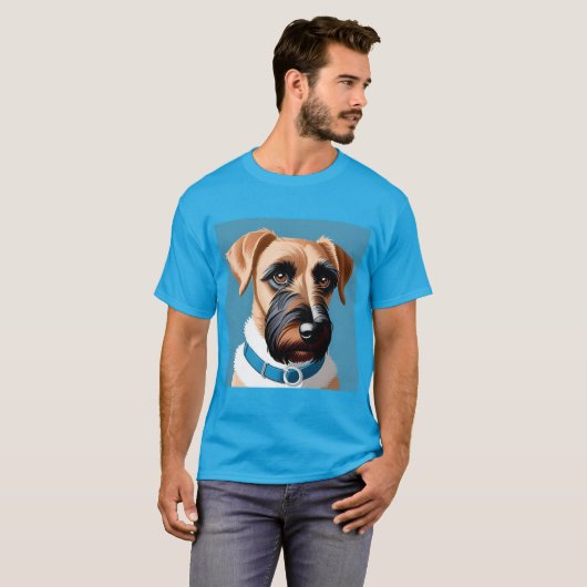 Het portret van een terriër t-shirt (Voorkant volledig)