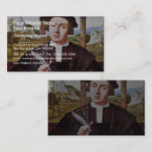 Het portret van een toerist van het bloedbad van Q Visitekaartje (Voorkant / Achterkant)