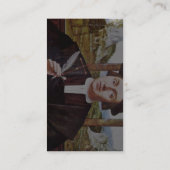 Het portret van een toerist van het bloedbad van Q Visitekaartje (Achterkant)