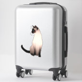 Het portret van een verzegelpunt Siamese kat Sticker (Koffer)