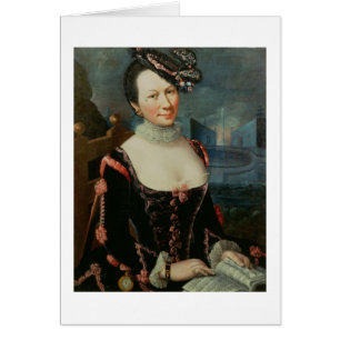 Het portret van een Vrouw die een Musical Score ho