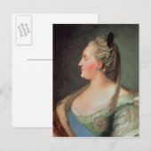 Het portret van Empress Catherine II de Grote Briefkaart (Voorkant / Achterkant)