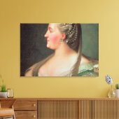 Het portret van Empress Catherine II de Grote Canvas Afdruk (Insitu (Woonkamer))