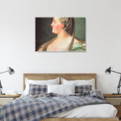 Het portret van Empress Catherine II de Grote Canvas Afdruk (Insitu (Slaapkamer))