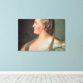 Het portret van Empress Catherine II de Grote Canvas Afdruk (Insitu (Houten vloer))