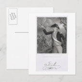 Het portret van generaal Francis Marion bij de sla Briefkaart (Voorkant / Achterkant)