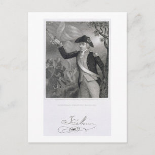 Het portret van generaal Francis Marion bij de sla Briefkaart