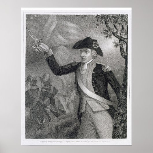 Het portret van generaal Francis Marion bij de sla Poster (Voorkant)