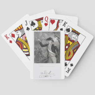 Het portret van generaal Francis Marion bij de sla Speelkaarten