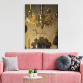 Het portret van Giovanni Arnolfini Canvas Afdruk (Insitu (Woonkamer))