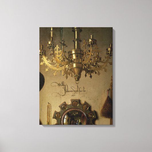 Het portret van Giovanni Arnolfini Canvas Afdruk (Voorkant)