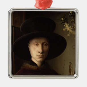 Het portret van Giovanni Arnolfini Metalen Ornament