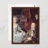 Het portret van het Graham Children Detail van Hog Briefkaart (Voorkant / Achterkant)