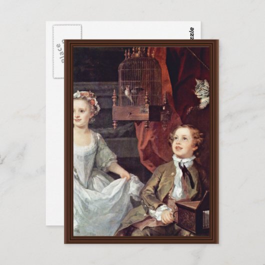 Het portret van het Graham Children Detail van Hog Briefkaart (Voorkant / Achterkant)