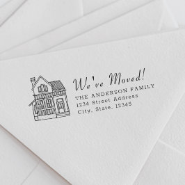 Het Portret van het huis Wij hebben het Adres van  Zelfinktende Stempel