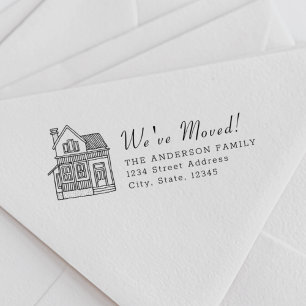 Het Portret van het huis Wij hebben het Adres van  Zelfinktende Stempel