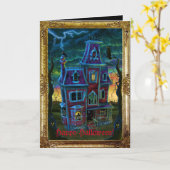 Het Portret van het spookhuis Kaart (Gele Bloem)