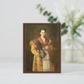 Het portret van het vrouw noemde "Lâ € ™ antea" do Briefkaart (Staand voorkant)