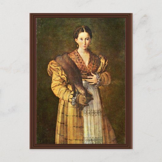 Het portret van het vrouw noemde "Lâ € ™ antea" do Briefkaart (Voorkant)