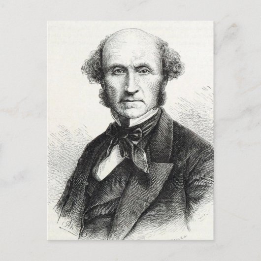 Het Portret van John Stuart Mill Briefkaart (Voorkant)